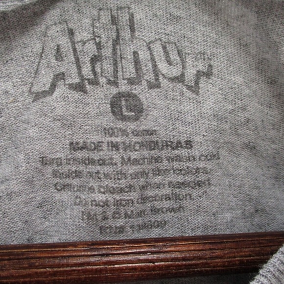 Arthur Animated Series Finale Shirt Adult Large Gray Binky Francine D.W. - Picture 4 of 10